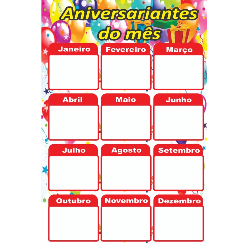 Banner Aniversariante do Mês